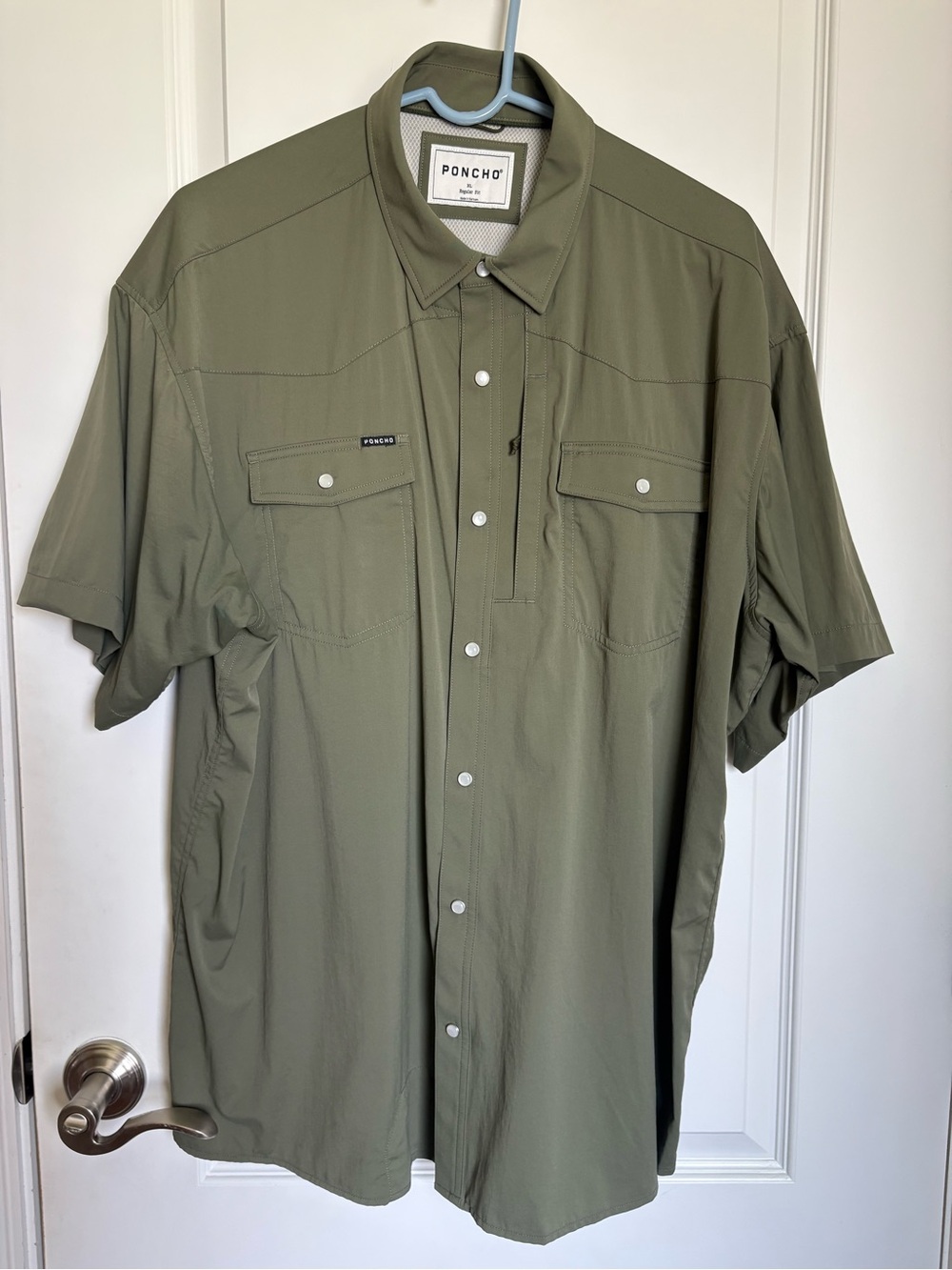 Poncho Outdoors Olive Green Western SS Shirt XXL Performance